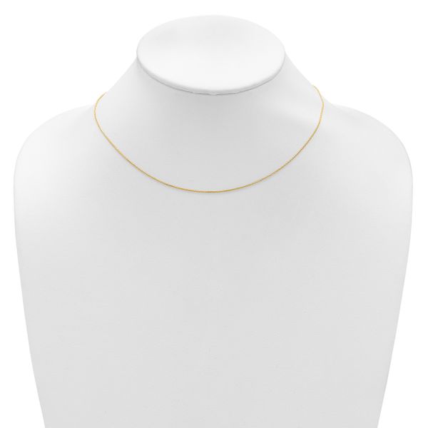 Leslie's 14K .65mm D/C Spiga 1in+1in Adjustable Chain - Image 3