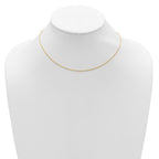 Leslie's 14K 1mm D/C Spiga 1in+1in Adjustable Chain - Image 3
