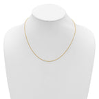 Leslie's 14K 1mm D/C Spiga 1in+1in Adjustable Chain - Image 4