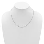 Leslie's 14K White Gold 1mm D/C Spiga 1in+1in Adjustable Chain - Image 4