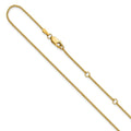 Leslie's 14K 1.2mm D/C Spiga 1in+1in Adjustable Chain
