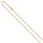 Leslie's 14K 1.2mm D/C Spiga 1in+1in Adjustable Chain - Image 2