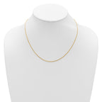 Leslie's 14K 1.2mm D/C Spiga 1in+1in Adjustable Chain - Image 4