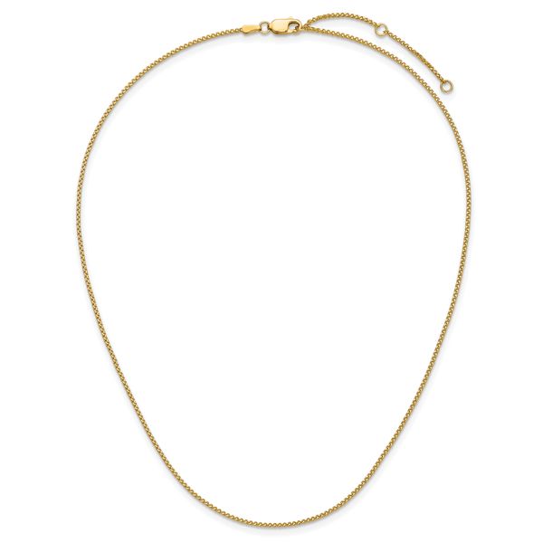 Leslie's 14K 1.2mm D/C Spiga 1in+1in Adjustable Chain - Image 5