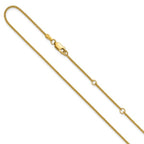 Leslie's 14K 1.2mm Baby Spiga 1in+1in Adjustable Chain