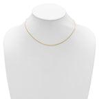 Leslie's 14K 1.2mm Baby Spiga 1in+1in Adjustable Chain - Image 3