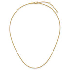 Leslie's 14K 1.2mm Baby Spiga 1in+1in Adjustable Chain - Image 5
