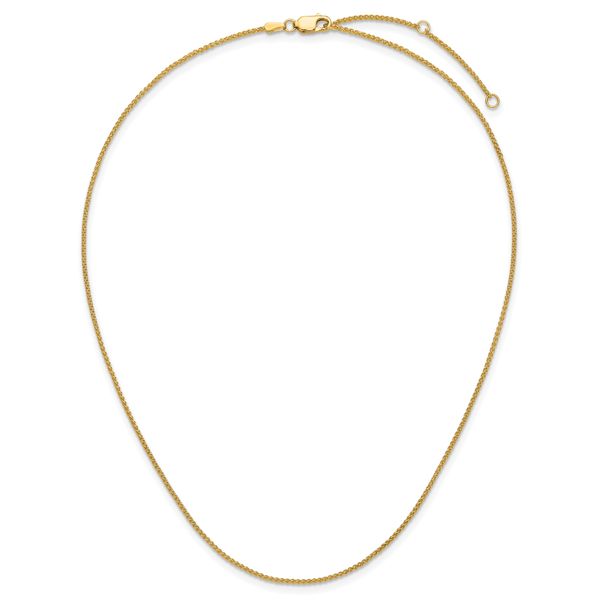 Leslie's 14K 1.2mm Baby Spiga 1in+1in Adjustable Chain - Image 5