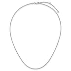 Leslie's 14K White Gold 1.2mm Baby Spiga 1in+1in Adjustable Chain - Image 5