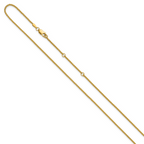 Leslie's 14K 1.5mm Spiga 1in+1in Adjustable Chain - Image 2