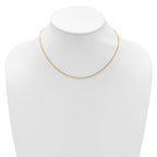 Leslie's 14K 1.5mm Spiga 1in+1in Adjustable Chain - Image 3
