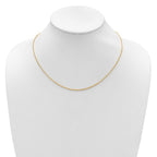 Leslie's 14K 1.5mm Spiga 1in+1in Adjustable Chain - Image 4
