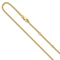 Leslie's 14K 1.65mm Spiga 1in+1in Adjustable Chain