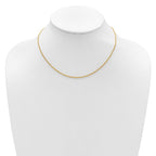 Leslie's 14K 1.65mm Spiga 1in+1in Adjustable Chain - Image 3