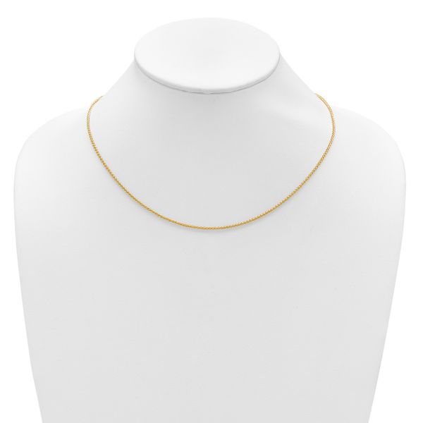 Leslie's 14K 1.65mm Spiga 1in+1in Adjustable Chain - Image 4