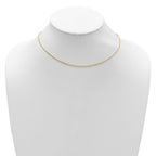 Leslie's 14K 1mm Box 1in+1in Adjustable Chain - Image 3