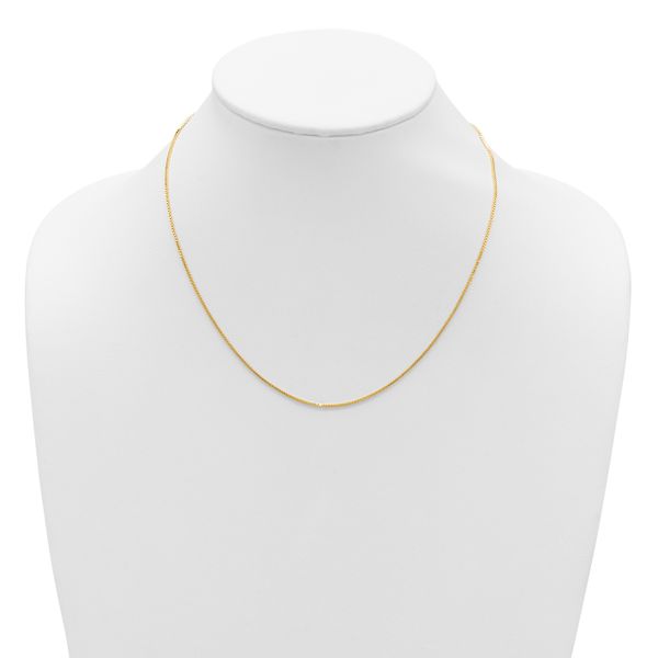 Leslie's 14K 1mm Box 2in+2in Adjustable Chain - Image 4