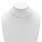 Leslie's 14K White Gold 1mm Box 1in+1in Adjustable Chain - Image 3