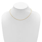 Leslie's 14K 1.4mm Flat Cable 1in+1in Adjustable Chain - Image 3