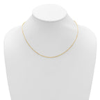 Leslie's 14K 1.4mm Flat Cable 1in+1in Adjustable Chain - Image 5