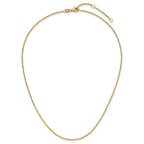Leslie's 14K 1.4mm Flat Cable 1in+1in Adjustable Chain - Image 4