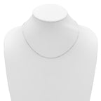 Leslie's 14K White Gold 1.4mm Flat Cable 1in+1in Adjustable Chain - Image 5