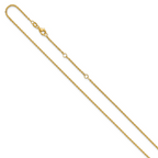 Leslie's 14K 1.7mm Flat Cable 1in+1in Adjustable Chain - Image 2