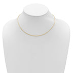 Leslie's 14K 1.7mm Flat Cable 1in+1in Adjustable Chain - Image 3