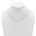 Leslie's 14K 1.7mm Flat Cable 1in+1in Adjustable Chain - Image 5