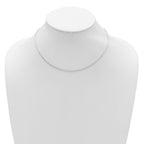 Leslie's 14K White Gold 1.7mm Flat Cable 1in+1in Adjustable Chain - Image 3