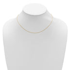 Leslie's 14k .85mm D/C Square Cable 1in+1in Adjustable Chain - Image 3