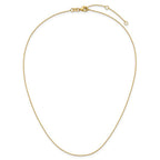 Leslie's 14k .85mm D/C Square Cable 1in+1in Adjustable Chain - Image 4