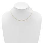 Leslie's 14k 1mm D/C Square Cable 1in+1in Adjustable Chain - Image 3