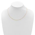 Leslie's 14k 1mm D/C Square Cable 1in+1in Adjustable Chain - Image 5
