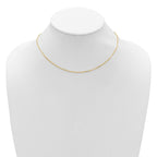 Leslie's 14k 1.4mm D/C Square Cable 1in+1in Adjustable Chain - Image 3