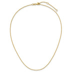 Leslie's 14k 1.4mm D/C Square Cable 2in+2in Adjustable Chain - Image 4