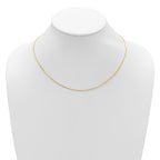 Leslie's 14k 1.4mm D/C Square Cable 2in+2in Adjustable Chain - Image 5