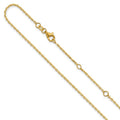 Leslie's 14k 1.5mm D/C Square Cable 1in+1in Adjustable Chain