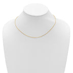 Leslie's 14k 1.5mm D/C Square Cable 1in+1in Adjustable Chain - Image 3