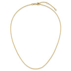 Leslie's 14k 1.5mm D/C Square Cable 1in+1in Adjustable Chain - Image 4
