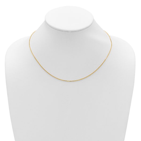 Leslie's 14k 1.5mm D/C Square Cable 1in+1in Adjustable Chain - Image 5