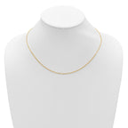 Leslie's 14k 1.5mm D/C Square Cable 1in+1in Adjustable Chain - Image 5