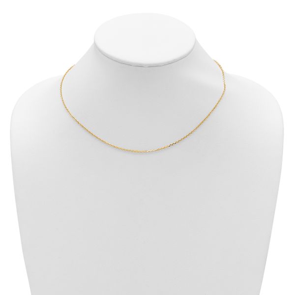 Leslie's 14k 1.5mm D/C Square Cable 2in+2in Adjustable Chain - Image 3