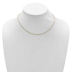Leslie's 14k Yellow Gold 1.6mm Round Cable 1in+1in Adjustable Chain - Image 3
