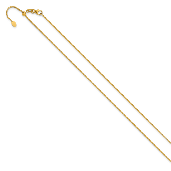 Leslie's 14K Adjustable 1.15mm D/C Open Franco Chain - Image 2