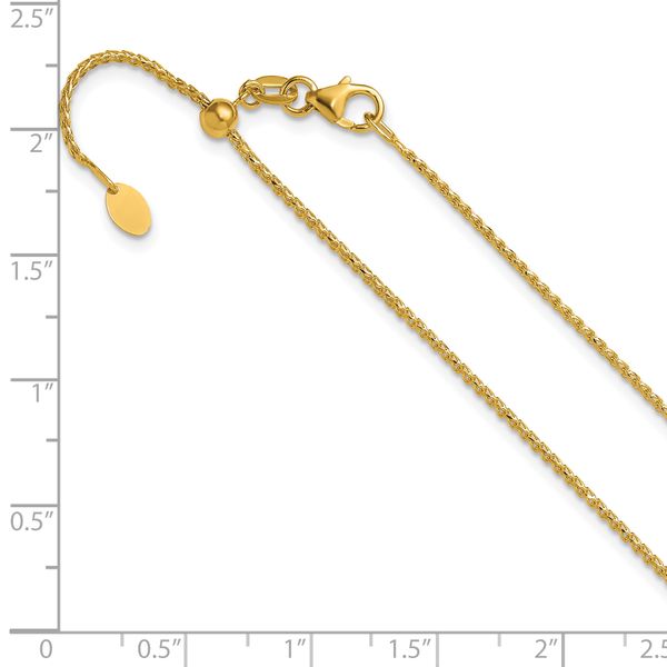 Leslie's 14K Adjustable 1.15mm D/C Open Franco Chain - Image 3