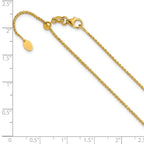 Leslie's 14K Adjustable 1.15mm D/C Open Franco Chain - Image 3