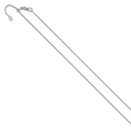 Leslie's 14K White Gold Adjustable 1.15mm D/C Open Franco Chain - Image 2