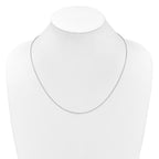 Leslie's 14K White Gold Adjustable 1.15mm D/C Open Franco Chain - Image 4