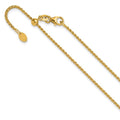 Leslie's 14K Adjustable 1.4mm D/C Open Franco Chain